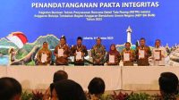 Wakil Bupati Sukabumi Bersama 69 Kepala Daerah Tandatangani Pakta Integritas RDTR