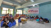 Pelajar SMK Jamiyyatul Aulad Palabuhanratu Donor Darah, Sambut HUT RI ke 78