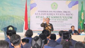 Diklat KKN STAI Syamsul Ulum Sukabumi, Sekda Ade Paparkan Visi Misi