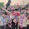 Pramuka asal sumsel di ajang Jambore Dunia di Korea Selatan dari Bumi Perkemahan Sae Man-Geum, Buan, Jeolla. (Antara/HO/Dokpri-Diskominfo)
