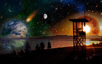 Foto ilustrasi hujan meteor. (Pixabay)--