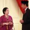 Ketua Umum Partai Demokrasi Indonesia Perjuangan (PDIP), Megawati Soekarnoputri dan Presiden Joko Widodo/Net--