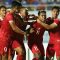 Selebrasi timnas Indonesia saat usai mencetak gol-PSSI-