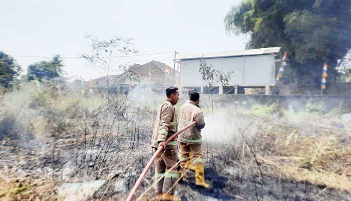 kebakaran di Garasi Langgeng Jaya Kota Sukabumi