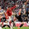 Aksi pemain Manchester United Casemiro saat mencetak gol ke gawang Newcastle United pada final Piala Liga Inggris di Wembley Stadium, London, Inggris, Minggu (27/2/2023). MU juara Carabao Cup usai mengalahkan Newcastle 2-0. (REUTERS/Hannah Mckay /rwa)