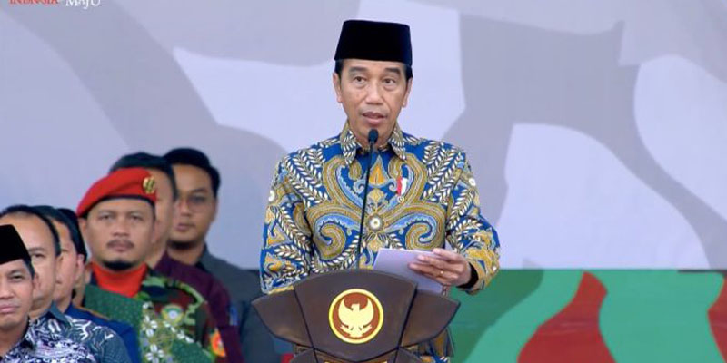 Presiden Joko Widodo di acara Kokam Muhammadiyah di Solo/Ist