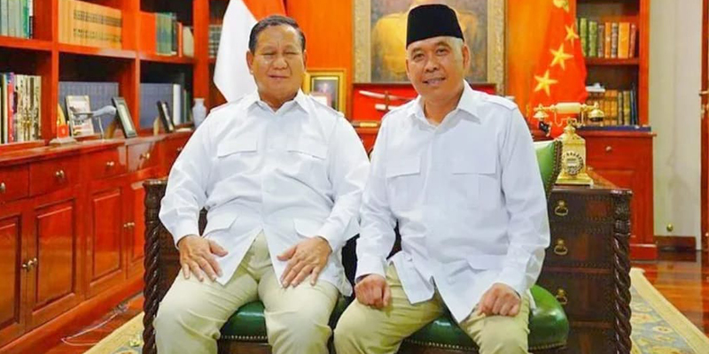 Heri Gunawan bersama Ketua Umum Partai Gerindra Prabowo Subianto/Ist
