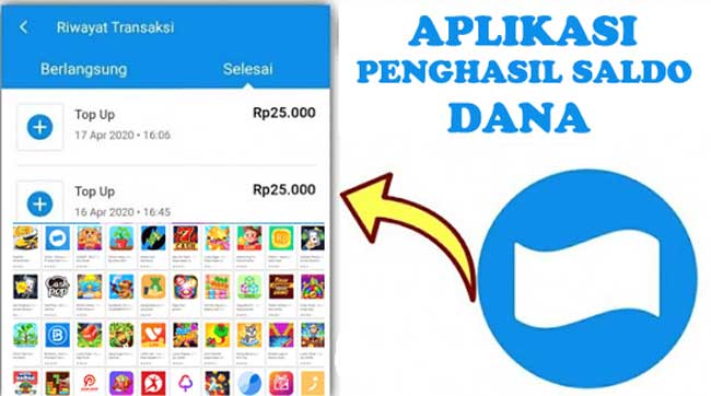 Aplikasi penghasil saldo Dana.--