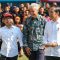 INISIATIF GANJAR: Presiden Joko Widodo bersama Ganjar Pranowo berkunjung ke SMKN Jateng di Semarang pada Rabu (30/8).(Foto : Humas Pemprov Jateng)