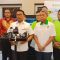 DEKLARASI: Kepala Staf Kepresidenan yang juga Ketua Umum Himpunan Kerukunan Tani Indonesia (HKTI) Moeldoko saat mendeklarasikan manifesto perjuangan Gerakan Maju Tani pada Senin (11/9/2023)