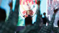 BAHAS REGULASI: Ganjar Pranowo menghadiri rakernas Perkumpulan Aparatur Pemerintah Desa Seluruh Indonesia (PAPDESI) di Gedung Smesco, Jakarta Selatan, Selasa (26/9).