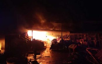 Kebakaran Pasar Leuwiliang Bogor