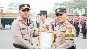 Tiga Personel Polres Sukabumi Kota Sabet Penghargaan