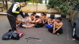 Polsek Tanah Sareal Bogor Amankan 10 Remaja, Janjian Tawuran di Mbah Dalem