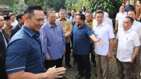 artai Demokrat ke kediaman Prabowo Subianto