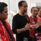 BANGGA : Presiden Joko Widodo (tengah) didampingi Ketua Umum PSSI Erick Thohir (kiri) usai menyaksikan pertandingan Timnas U-23 melawan Turkmenistan dengan skor 2-0, di Stadion Manahan Solo, Jateng, Selasa (12/9/2023) malam. (Bambang Dwi Marwoto)