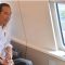 Presiden Joko Widodo duduk di dalam kereta cepat rute Jakarta-Bandung, Rabu (13/9/2023). Kegiatan tersebut dalam rangka uji coba kereta cepat. (Akbar Nugroho Gumay/nym/pri)