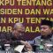 Ketua KPU RI Hasyim Asy'ari (kiri) menyalami anggota Komisioner KPU Mochammad Afifuddin (kanan) usai mengikuti uji publik rancangan peraturan KPU di Jakarta, Senin (4/9/2023). (RISYAL HIDAYAT)