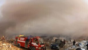 TPA Kopi Luhur Cirebon terbakar