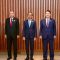 Presiden Jokowi memimpin pertemuan MIKTA Leaders' Gathering ke-1 yang diselenggarakan di Bharat Mandapam, IECC, Pragati Maidan, New Delhi, India, Sabtu (9/9/2023). (Biro Pers Sekretariat Presiden)