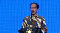 Tangkapan layar Presiden Joko Widodo saat memberikan arahan pada Pembukaan Sewindu Proyek Strategis Nasional 2023 di Jakarta, Rabu (13/9/2023). (Rangga Pandu Asmara Jingga)