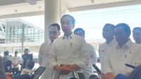 Presiden RI Joko Widodo memberikan keterangan pers di Stasiun Padalarang, Bandung, Jawa Barat, Rabu (13/9/2023).  (Mentari Dwi Gayati)