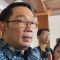 Gubernur Jawa Barat Ridwan Kamil menjawab pertanyaan media di sela kegiatannya di Kantor Kementerian Koordinator Bidang Politik, Hukum, dan Keamanan RI di Jakarta, Kamis (3/8/2023). (ANTARA)