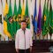 Penjabat Gubernur Jawa Barat Bey Triadi Machmudin memberikan keterangan di Gedung Sate Bandung, Senin (9/10/2023). (Ricky Prayoga)