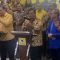 KOALISI : Ketua Umum Partai Gerindra Prabowo Subianto bersama para ketua umum parpol yang tergabung dalam Koalisi Indonesia Maju (KIM) menemui wartawan usai pertemuan tertutup pada 14 September 2023