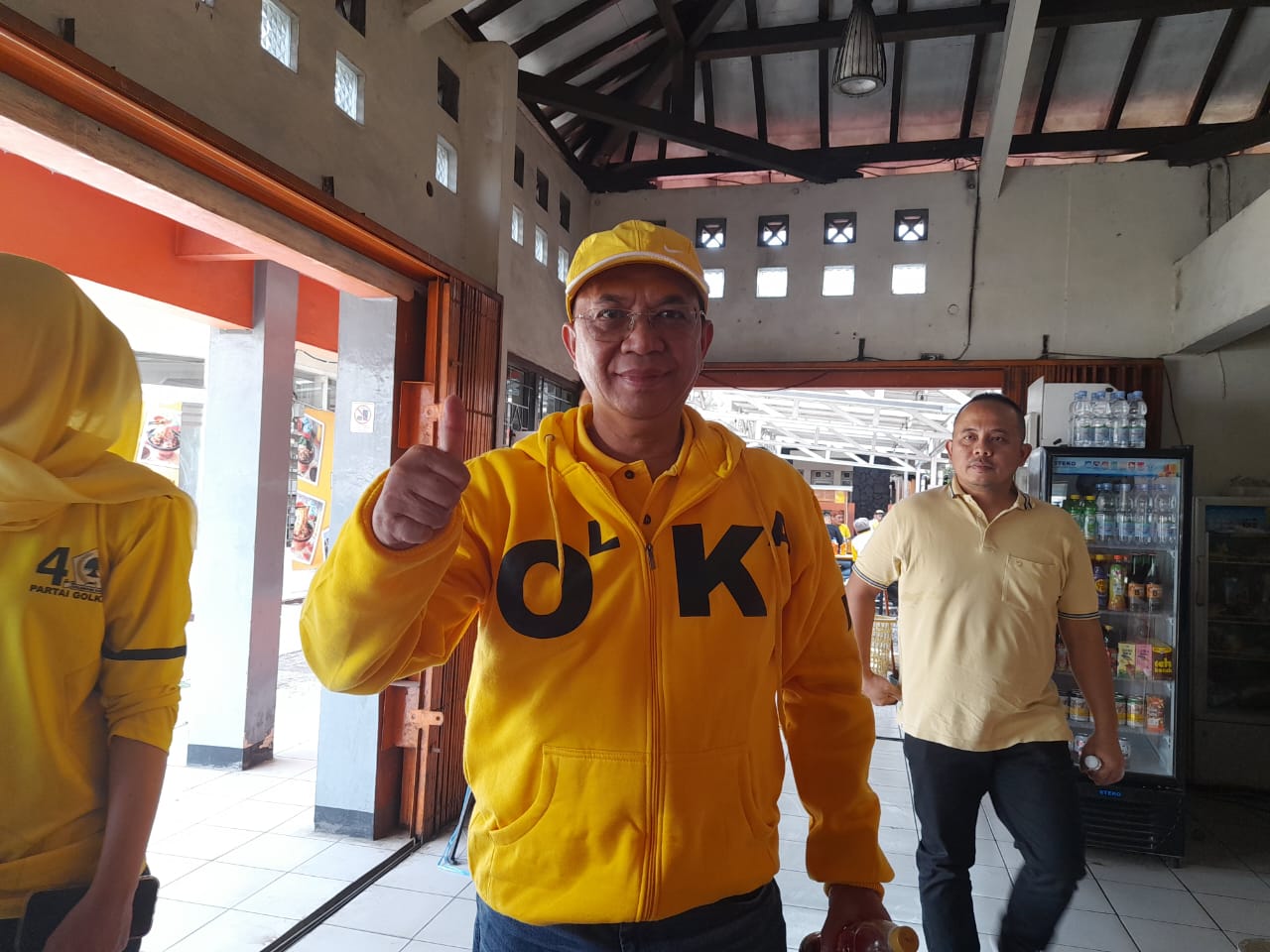Mantan Wakil Walikota Sukabumi Andri Hamami yang juga disebut sebagai Calon Anggota Legislatif (Caleg) untuk DPR RI dari Partai Golkar merasa yakin bahwa partai Golkar