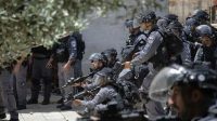 Tentara Israel mengambil posisi di kompleks Masjid Al-Aqsa, Yerusalem, 11 Agustus 2019. (Anadolu Agency)
