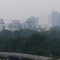 Kabut asap tipis terlihat di Kuala Lumpur, Malaysia, pada 1 Oktober 2023. (Virna P Setyorini)