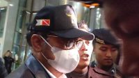 Syahrul Yasin Limpo saat tiba di Gedung Merah Putih KPK.