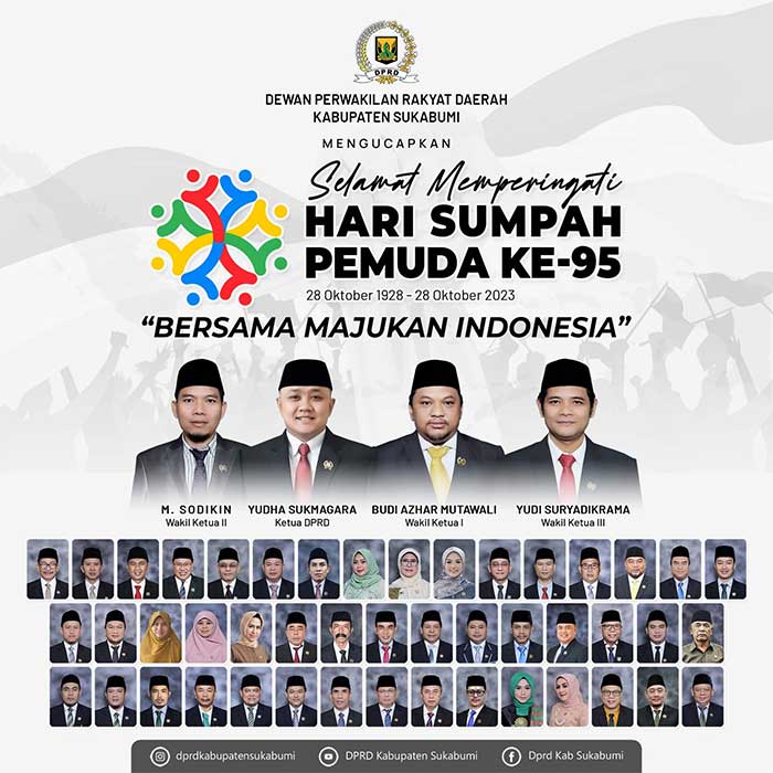 DPRD Kabupaten Sukabumi Mengucapkan Selamat Hari Sumpah Pemuda
