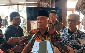 Anggota DPR RI dari Partai Gerindra Heri Gunawan.(FOTO : NANDI/ RADARSUKABUMI)