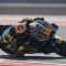 Pembalap Mooney VR46 Racing Team Luca Marini memacu kecepatan pada sesi latihan bebas 2 MotoGP seri ke-15 di Pertamina Mandalika International Street Circuit, Lombok Tengah, NTB, Jumat (13/10/2023). (WAHYU PUTRO A)
