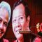 Ketua DPP PDI Perjuangan Puan Maharani dalam acara Konsolidasi Relawan Ganjar Pranowo-Mahfud MD se-Jawa Timur di Kota Surabaya, Jawa TImur, Sabtu (21/10/2023). (Rizal Hanafi)
