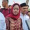 Ketua DPR RI Puan Maharani usai mengikuti upacara Hari Santri di Tugu Pahlawan Surabaya, Minggu (22/10/2023). (Willi Irawan).