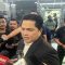 Ketua Umum Persatuan Sepakbola Seluruh Indonesia (PSSI) Erick Thohir saat diwawancara terkait Piala Dunia U-17 di Jakarta, Selasa (3/10/2023). (Harianto).