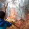 Kebakaran hutan dan lahan yang terjadi pada pertengahan Agustus 2023 di kawasan Gunung Ciremai, Jawa Barat. (ANTARA/Fathnur Rohman)