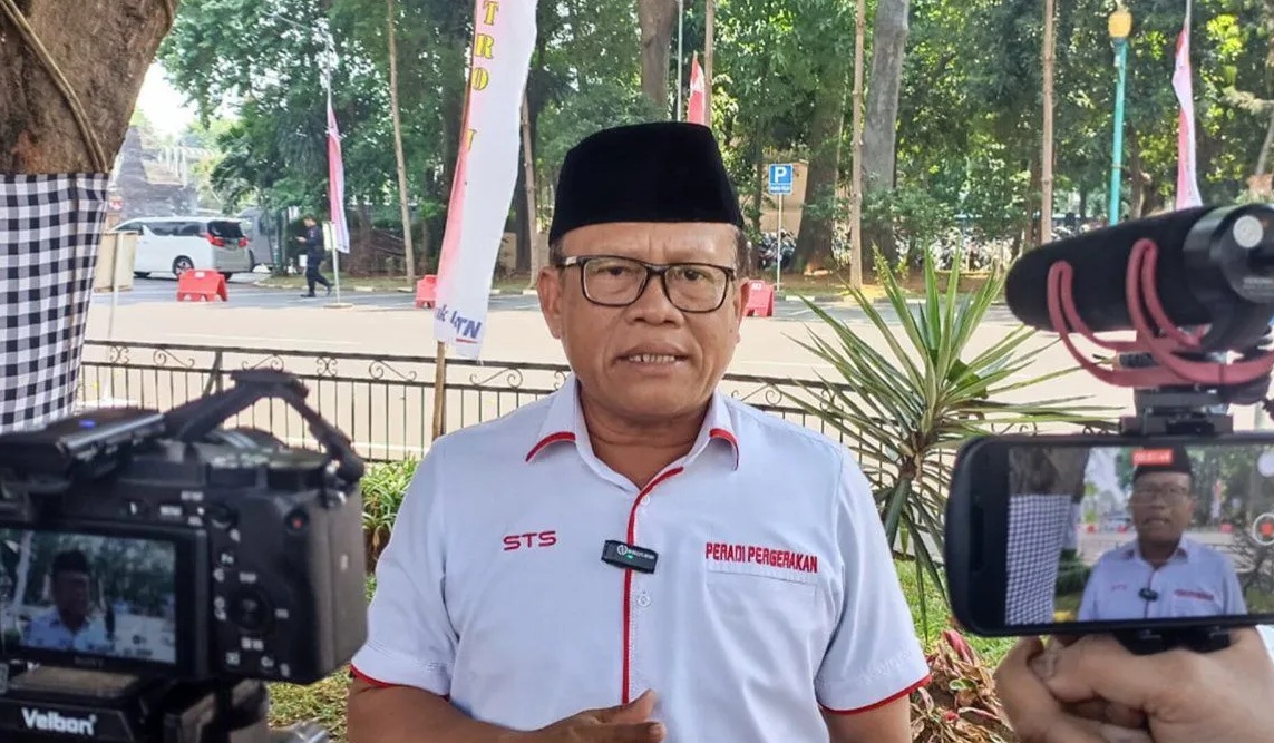 Ketua Indonesia Police Watch (IPW) Sugeng Teguh Santoso di Gedung Polda Metro Jaya, Jakarta, Rabu (9/8/2023). (Ilham Kausar).
