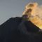 Asap solfatara keluar dari kubah lava Gunung Merapi terlihat dari Srumbung, Magelang, Jawa Tengah, Jumat (30/6/2023). (Antara Foto/Hendra Nurdiyansyah)