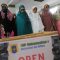 Siswa dan guru Khadijah melakukan Shalat Ghaib untuk warga Gaza, Palestina usai melakukan ibadah Shalat Duhur di Musolah SMP Muhammadiyah 4 Surabaya, Jawa Timur, Kamis 12 Oktober 2023. (Harian Disway)