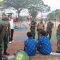 DIAMANKAN: Sejumlah pelajar SMP saat diamankan TNI dan warga di Lapang Merdeka, Kota Sukabumi, Rabu (4/10).(FT: BAMBANG/RADARSUKABUMI)