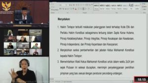 Tok, MKMK Berhentikan Ketua MK Anwar Usman Secara Tidak terhormat
