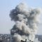 Asap mengepul setelah serangan udara Israel terjadi di Kota Rafah di Jalur Gaza selatan, Kamis (26/10/2023). (Xinhua/Khaled Omar)