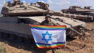 Viral Tentara Israel Kibarkan Bendera LGBT di Tanah Suci Palestina