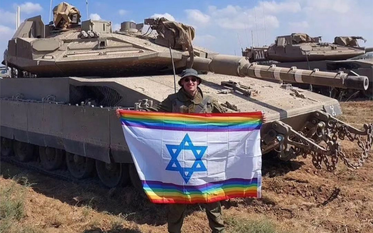Tentara Israel kibarkan bendera LGBT-Foto/Tangkapan Layar/Instagram/@lampuislam-