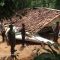 AMBRUK : Kondisi rumah warga di kampung Karikil, RT (50/07) Desa Neglasari, Kecamatan Purabaya, Kabupaten Sukabumi roboh rata dengan tanah.
