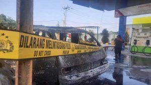 Duarrr… Angkot Meledak, SPBU Lingsel Sukabumi Gosong,  HP Sempat Berdering Lima Kali